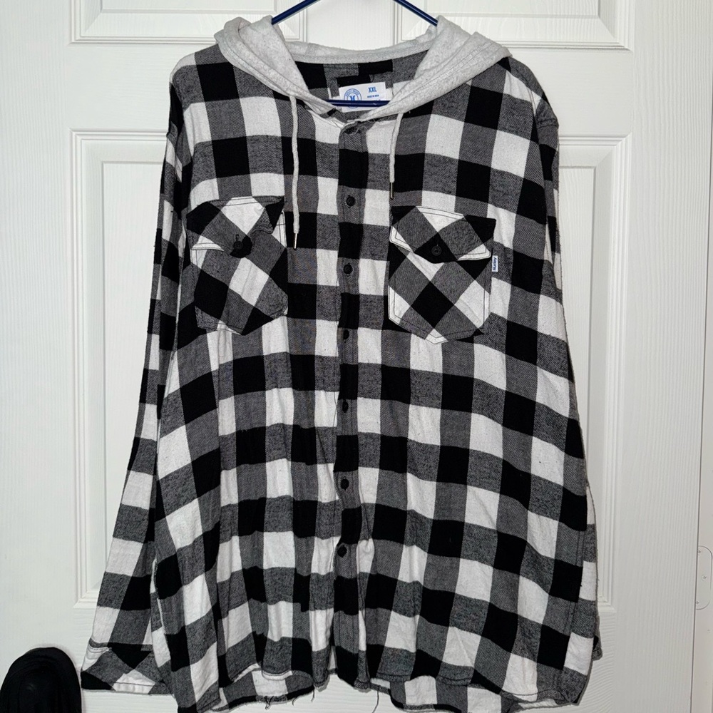 Hurley Plaid Flannel/Hoodie